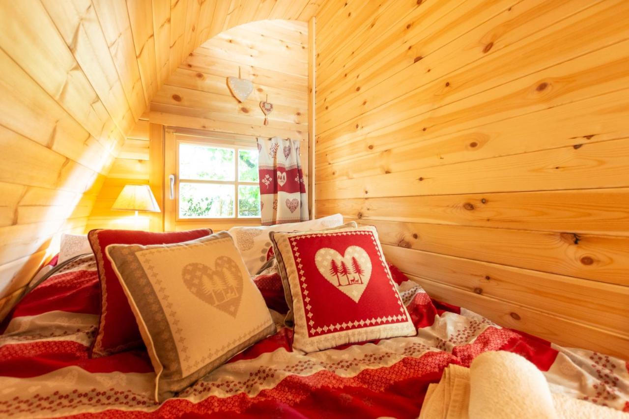 Cabane En Bois Avec Bain Nordique Asnieres-sur-Vegre Dış mekan fotoğraf