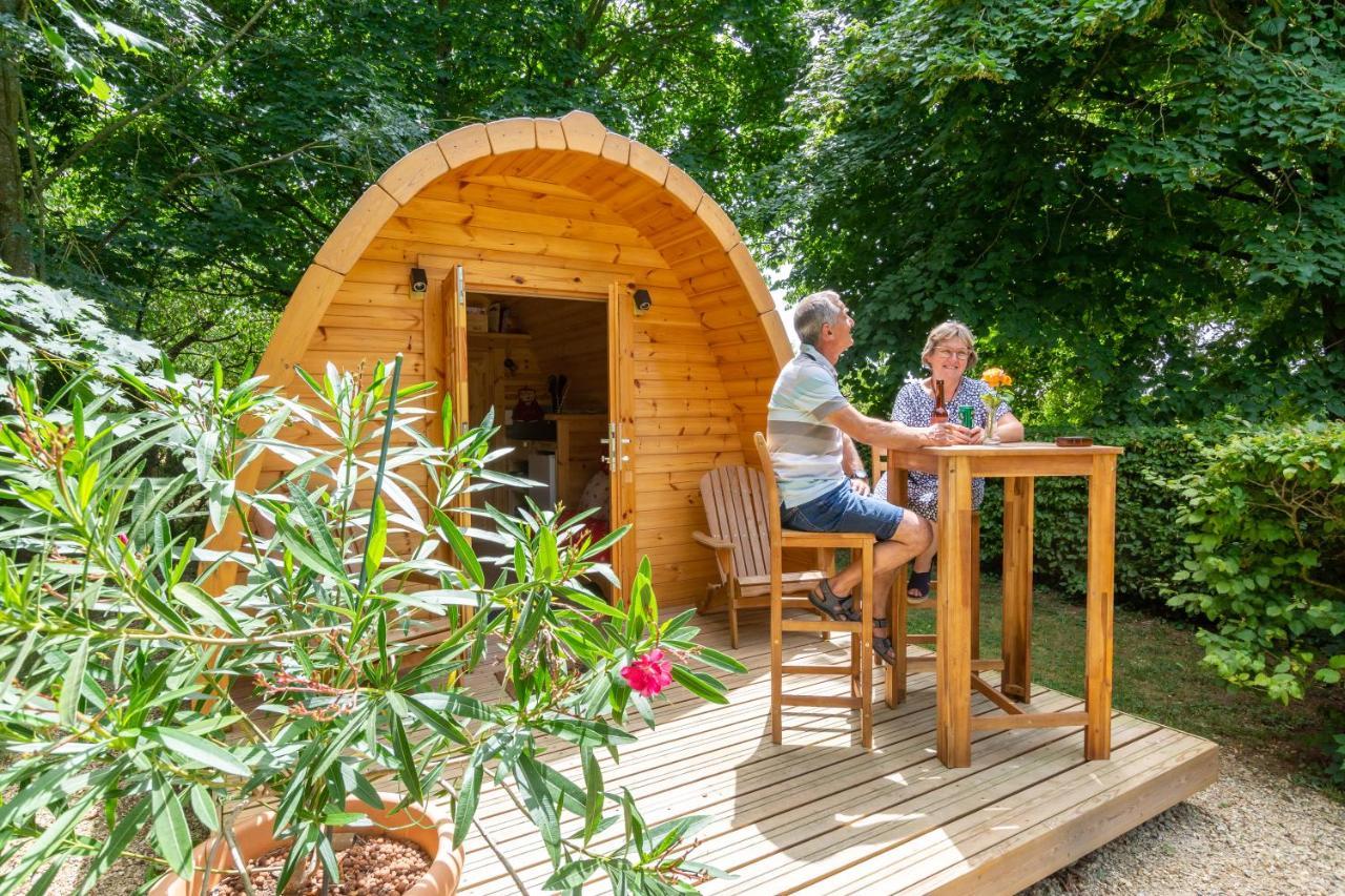 Cabane En Bois Avec Bain Nordique Asnieres-sur-Vegre Dış mekan fotoğraf